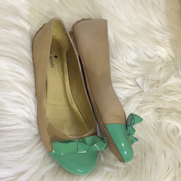 Kate Spade Colorblock Patent Leather Flats Sz 6 - Picture 4 of 8